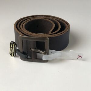 target Women’s brown leather belt Made In USA Size XL NWT